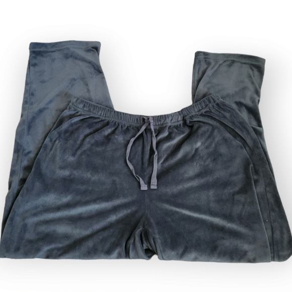 Cuddl Duds Velour Drawstring Lounge Pants Large - Picture 2 of 6